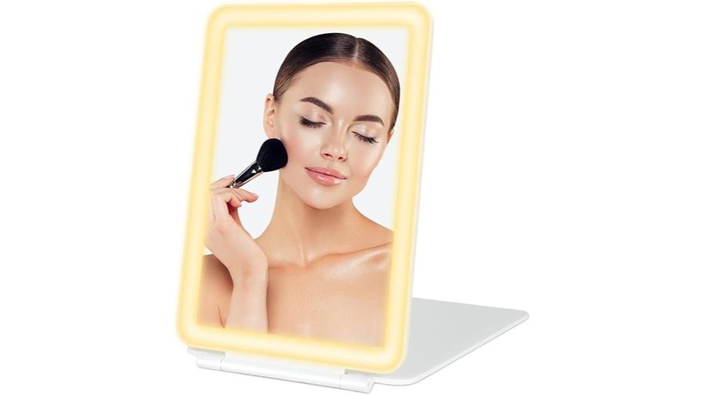 illuminated touch screen mirror