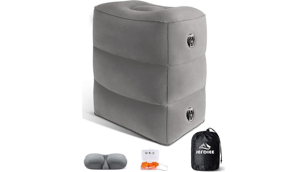 inflatable travel foot rest
