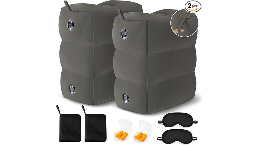inflatable travel pillow pack
