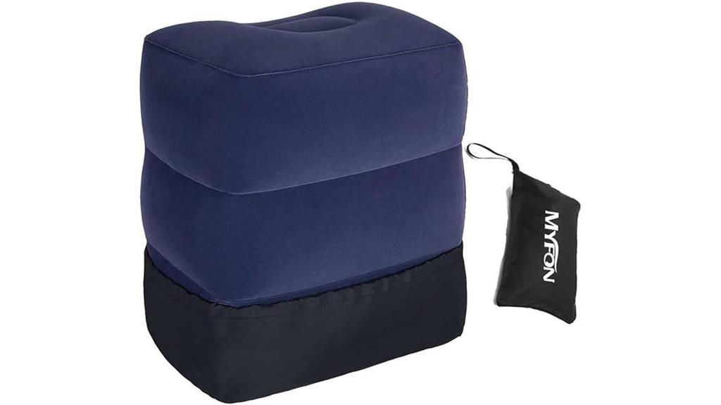 inflatable travel pillow with storage