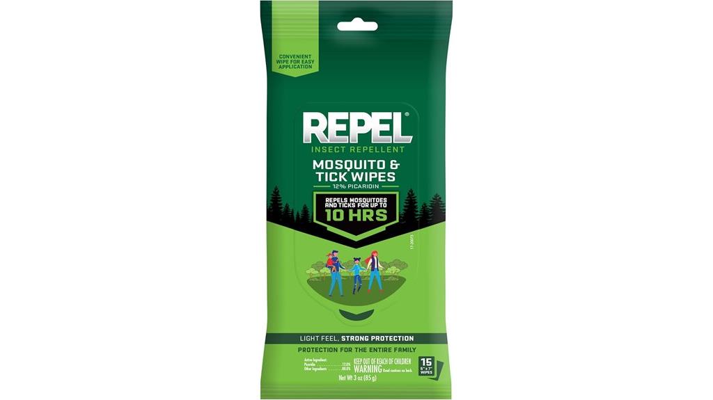 insect repellent wipe pack