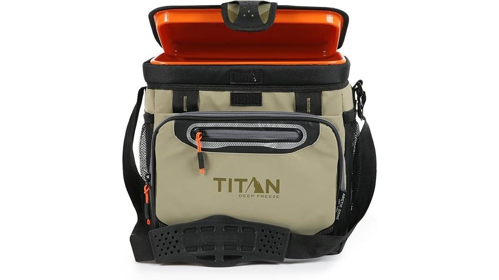 insulated zipperless cooler bag