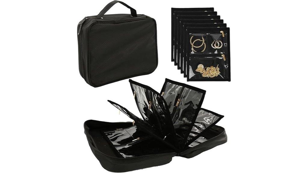 jewelry travel case with pouches