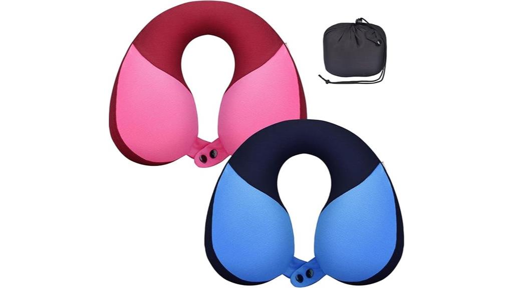 kids travel neck pillow set