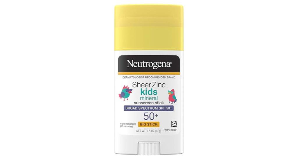 kids zinc oxide sunscreen
