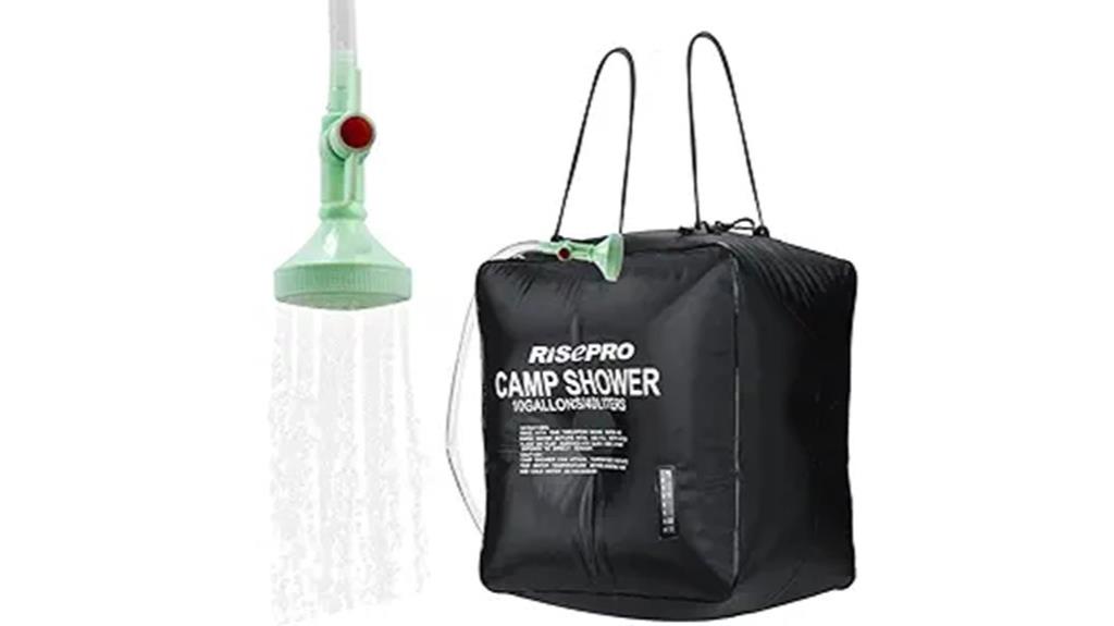 large portable solar shower