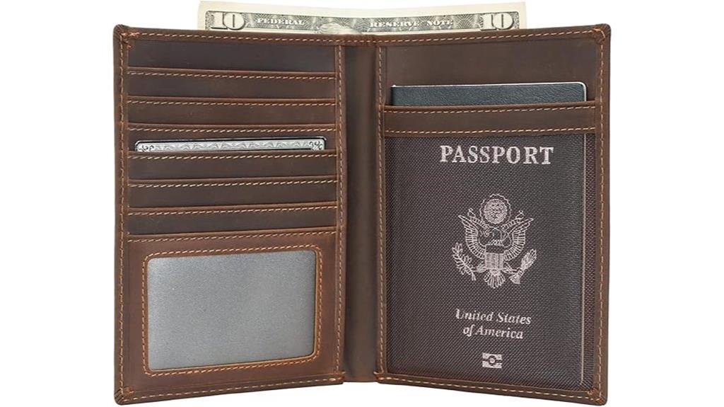 leather rfid passport holder