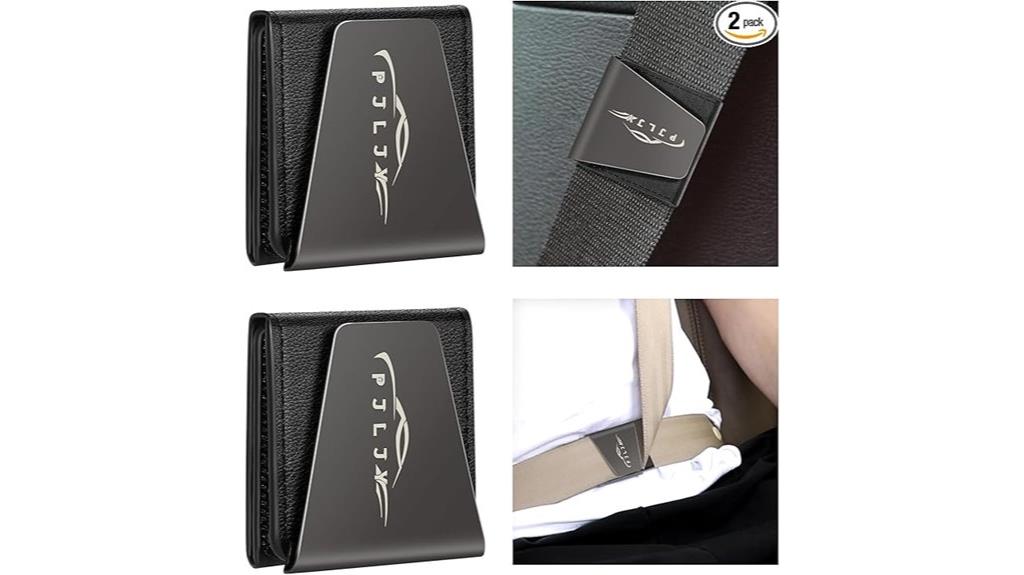 leather seatbelt protectors pack