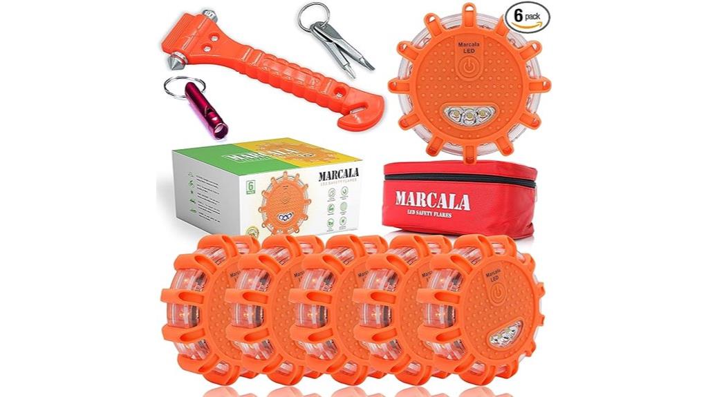 led road flare pack