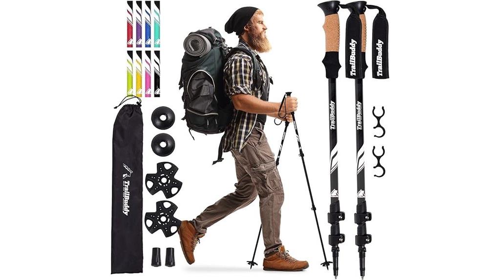 lightweight collapsible trekking poles