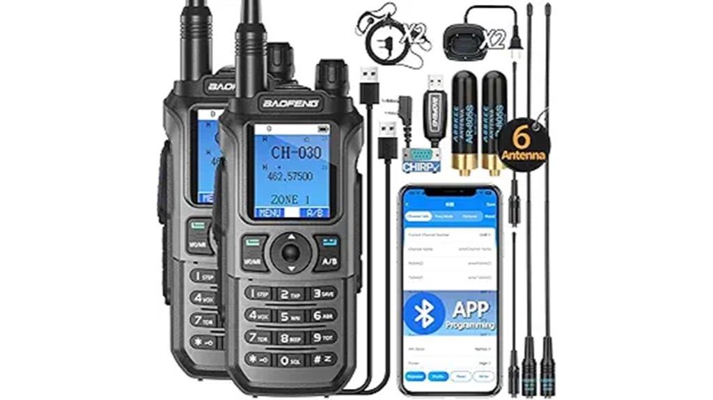 long range rechargeable walkie talkies
