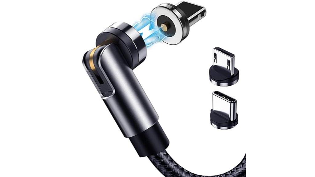 magnetic cable set with leds