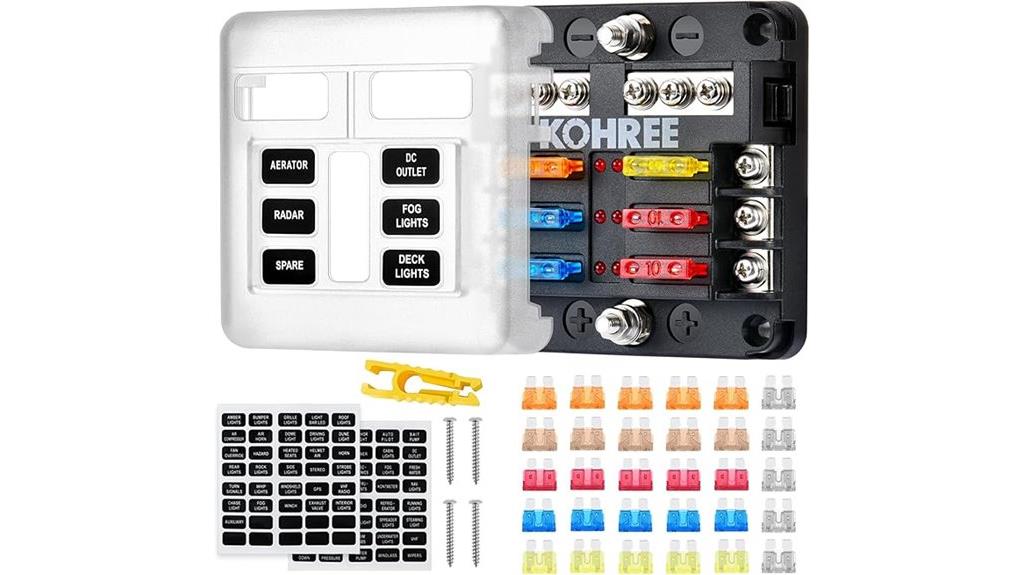 marine fuse block kit