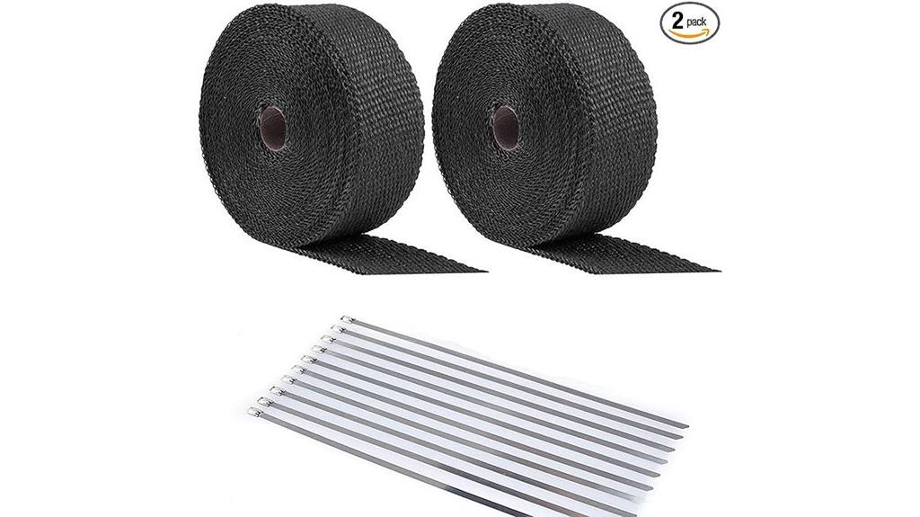 motorcycle exhaust heat wrap