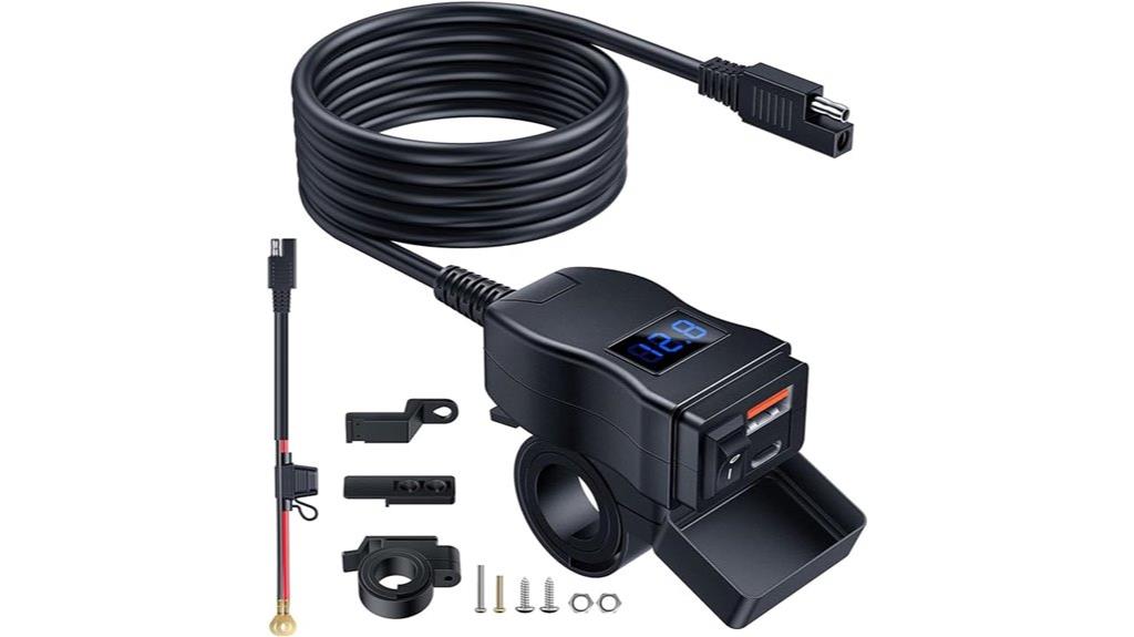 motorcycle usb charger details