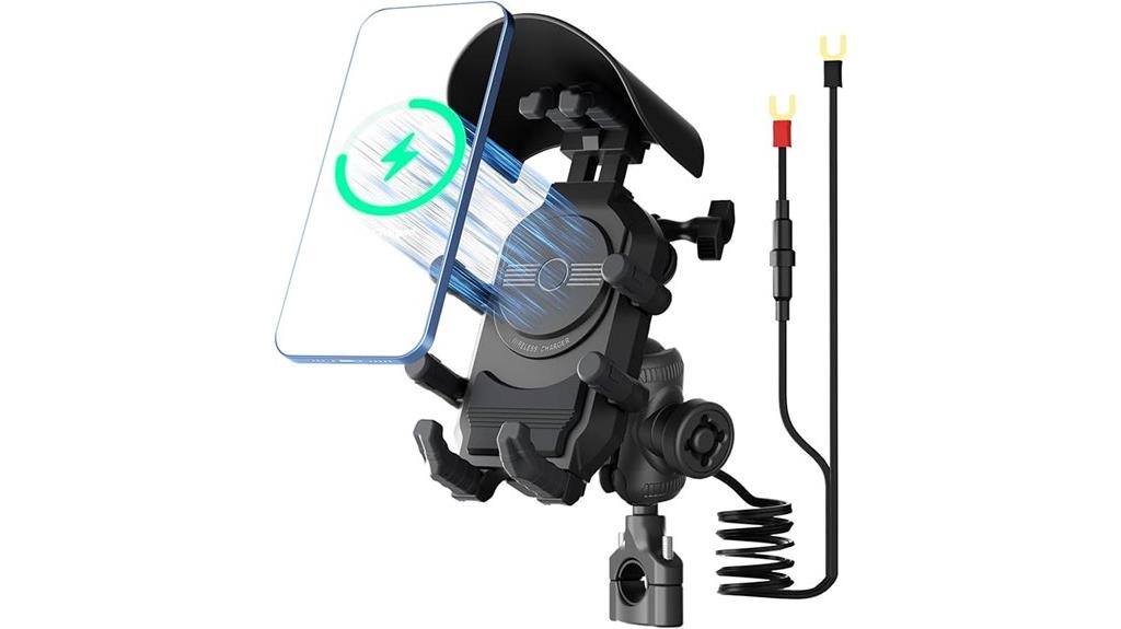 motorcycle wireless charging mount