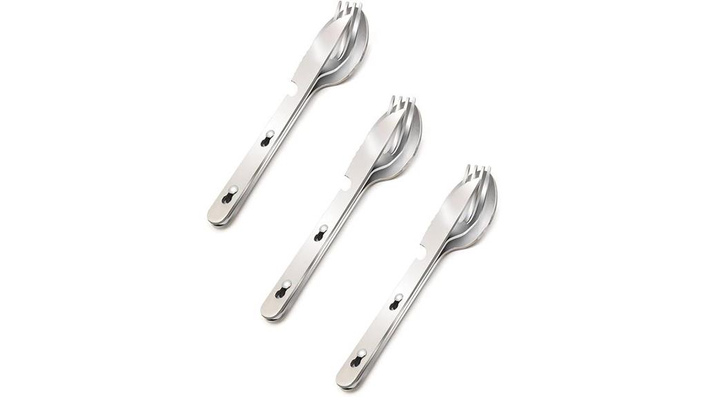 multifunctional camping utensil set