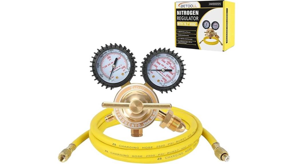 nitrogen regulator with gauges