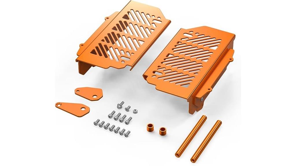 orange ktm radiator guards