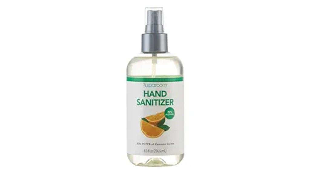 orange scented hand sanitizer