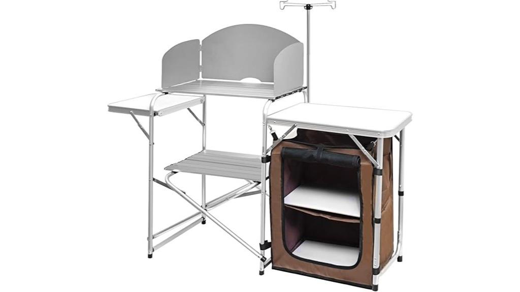 outdoor camping grill station