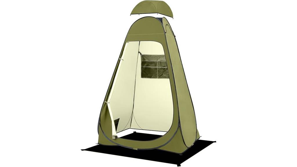 pop up shower tent with rain shelter