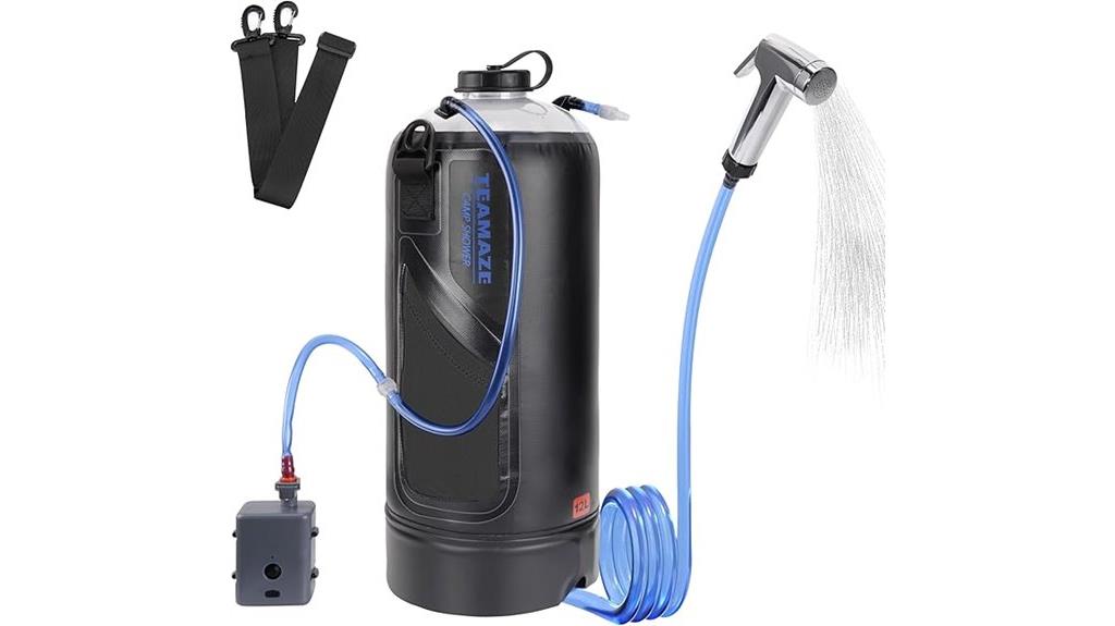 portable 12l solar shower
