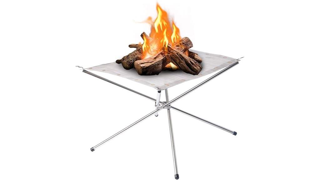 portable 22 inch fire pit