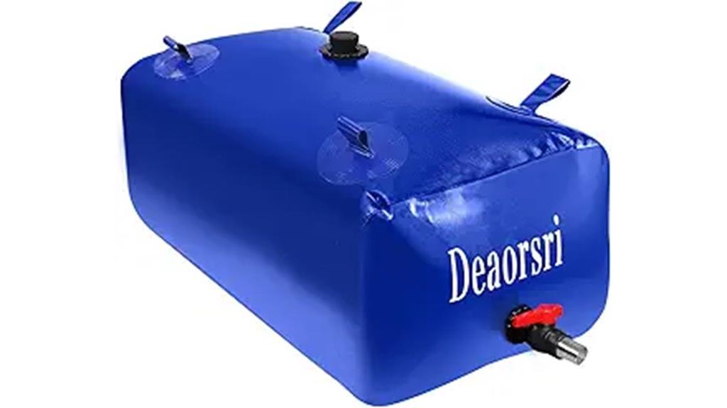 portable 63 gallon water bladder
