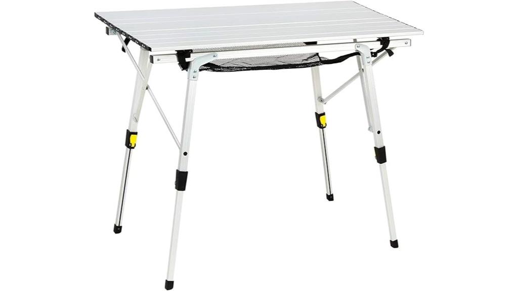 portable adjustable camping table