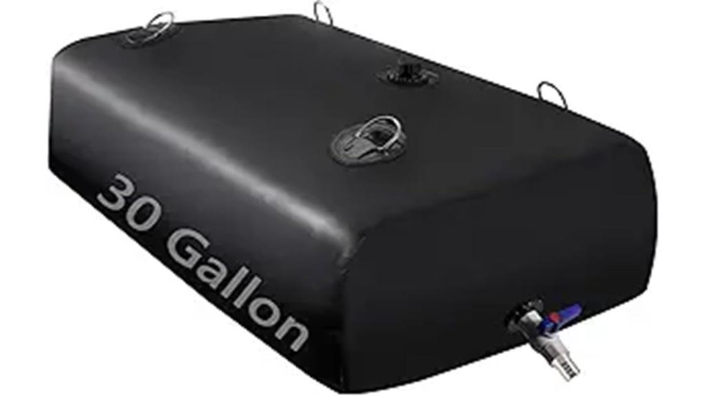 portable black water bladder