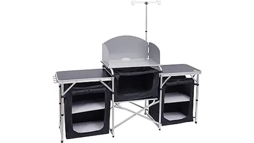 portable camping kitchen table