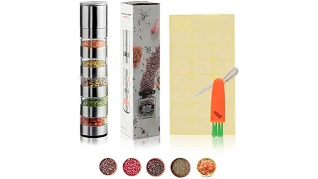 portable camping spice containers