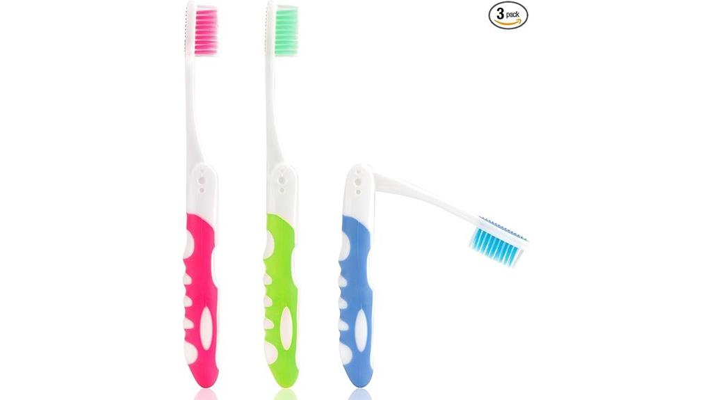 portable camping toothbrushes pack