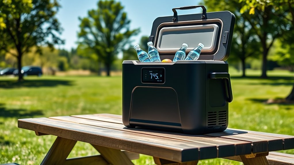 portable cooler size and features