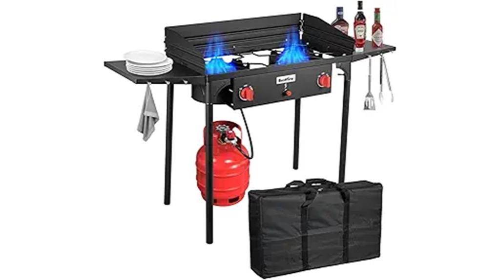 portable dual burner stove
