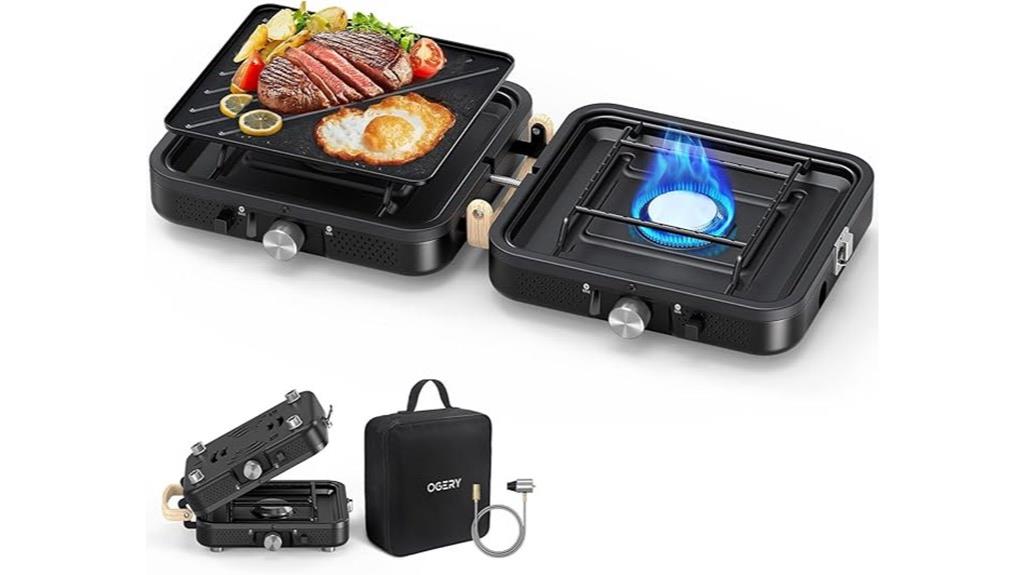 portable dual burner stove