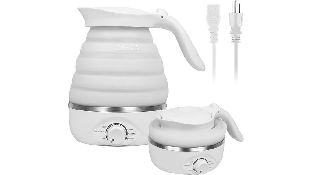 portable foldable silicone kettle