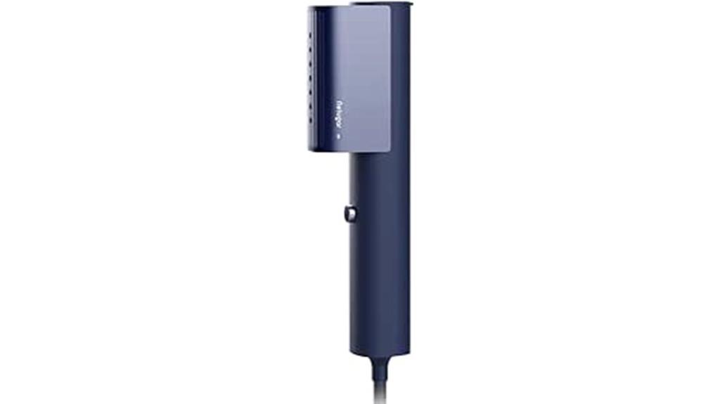 portable navy blue steamer