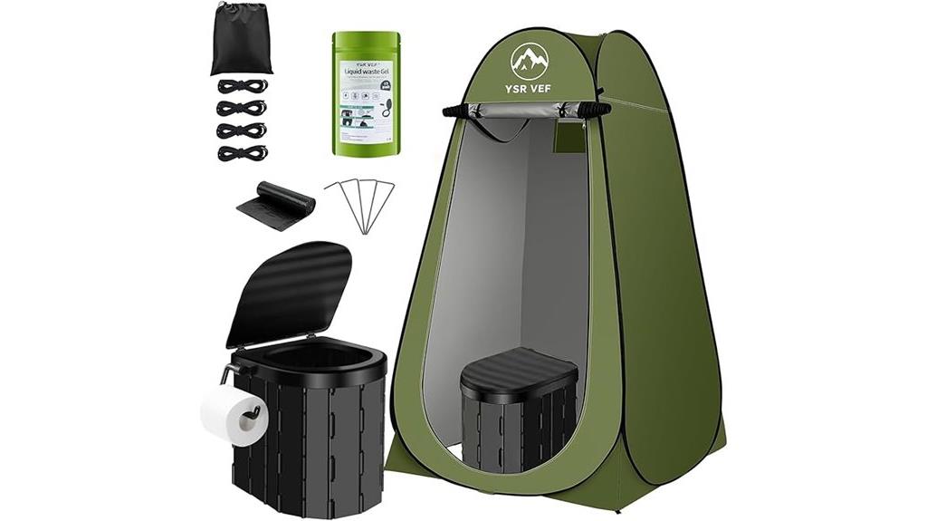 portable privacy toilet kit