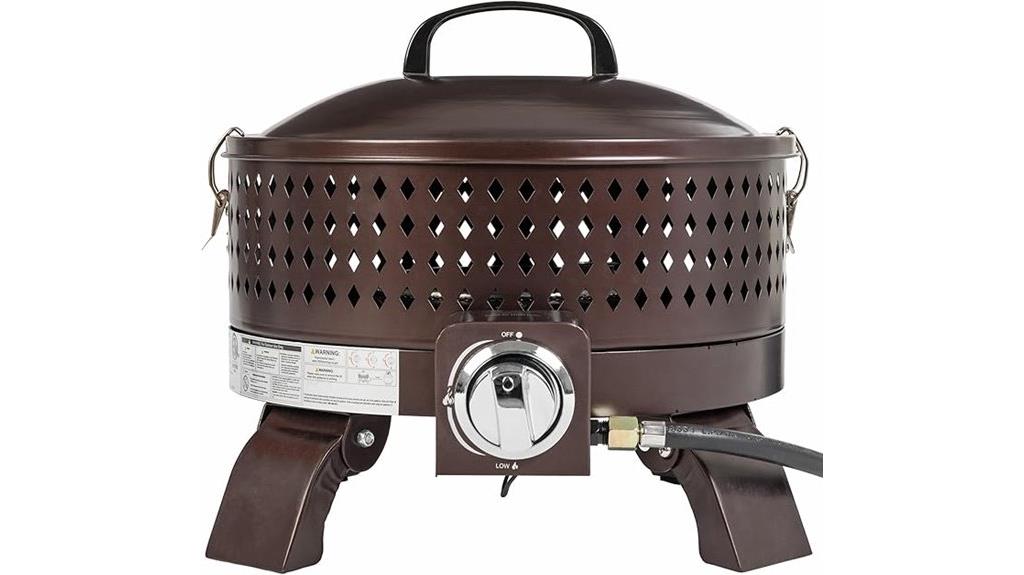 portable propane gas fire pit