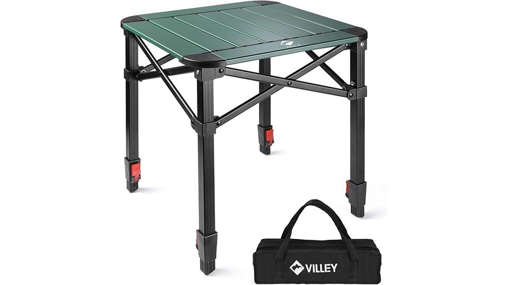 portable square camping table
