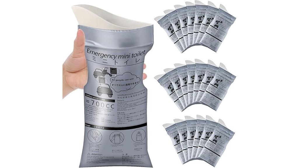 portable urinal bag pack