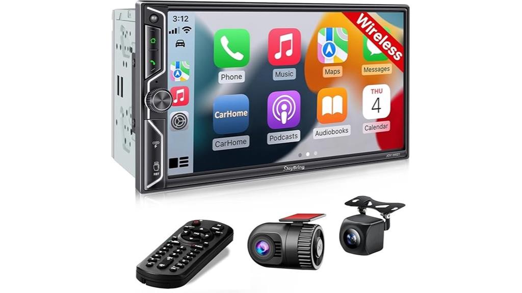 qled car stereo with dash cam