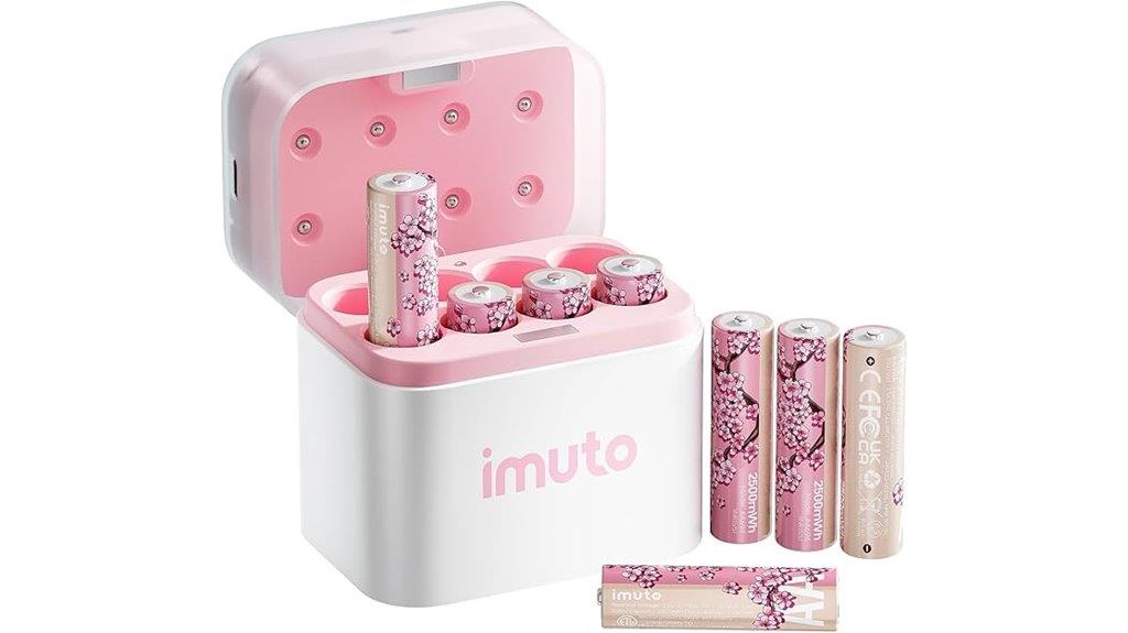 rechargeable aa batteries pack