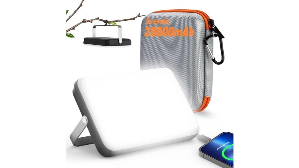 rechargeable camping lantern power