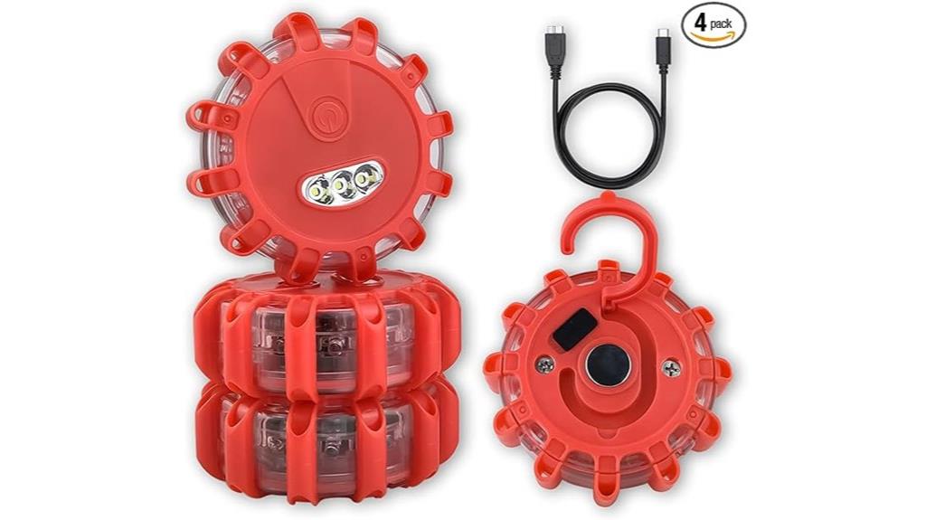 rechargeable led emergency flares