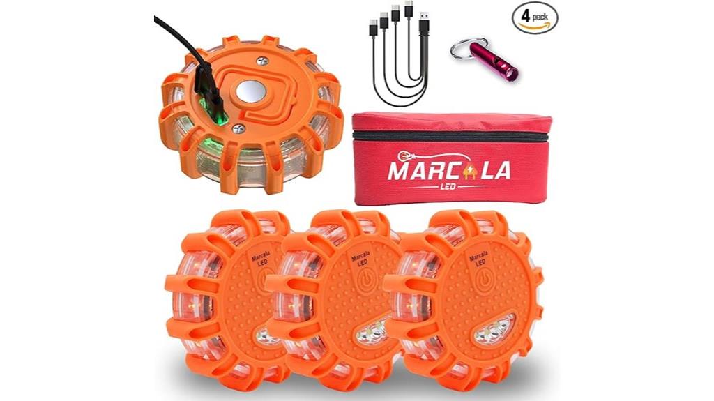 rechargeable led road flares