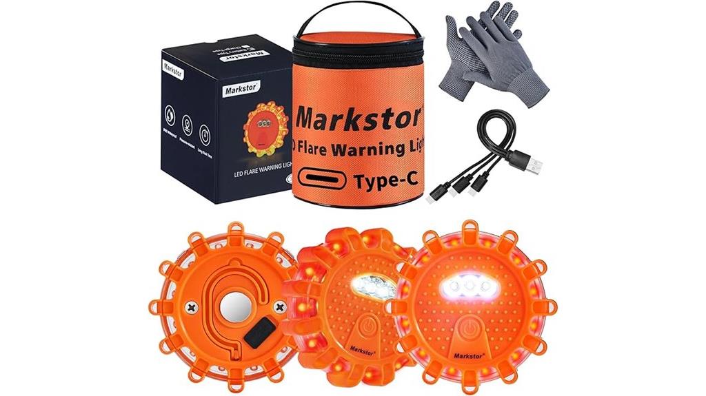 rechargeable led road flares