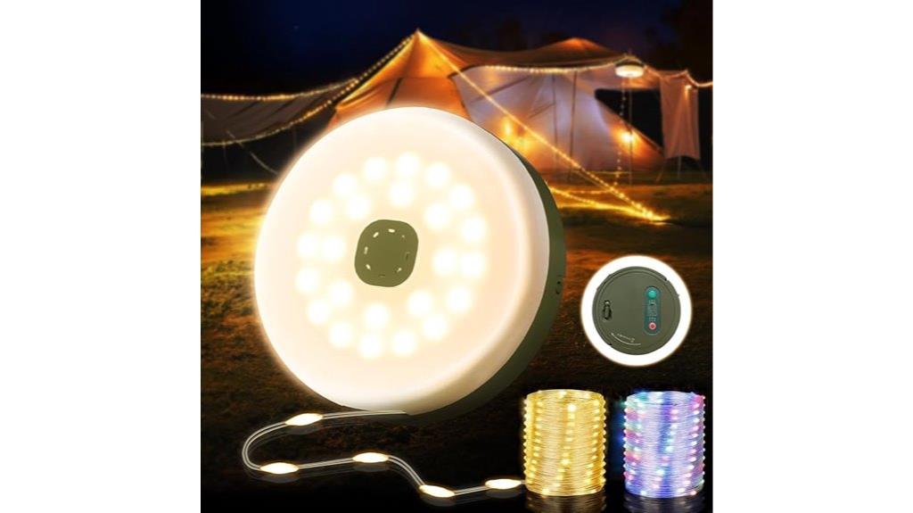 rechargeable outdoor tent lighting